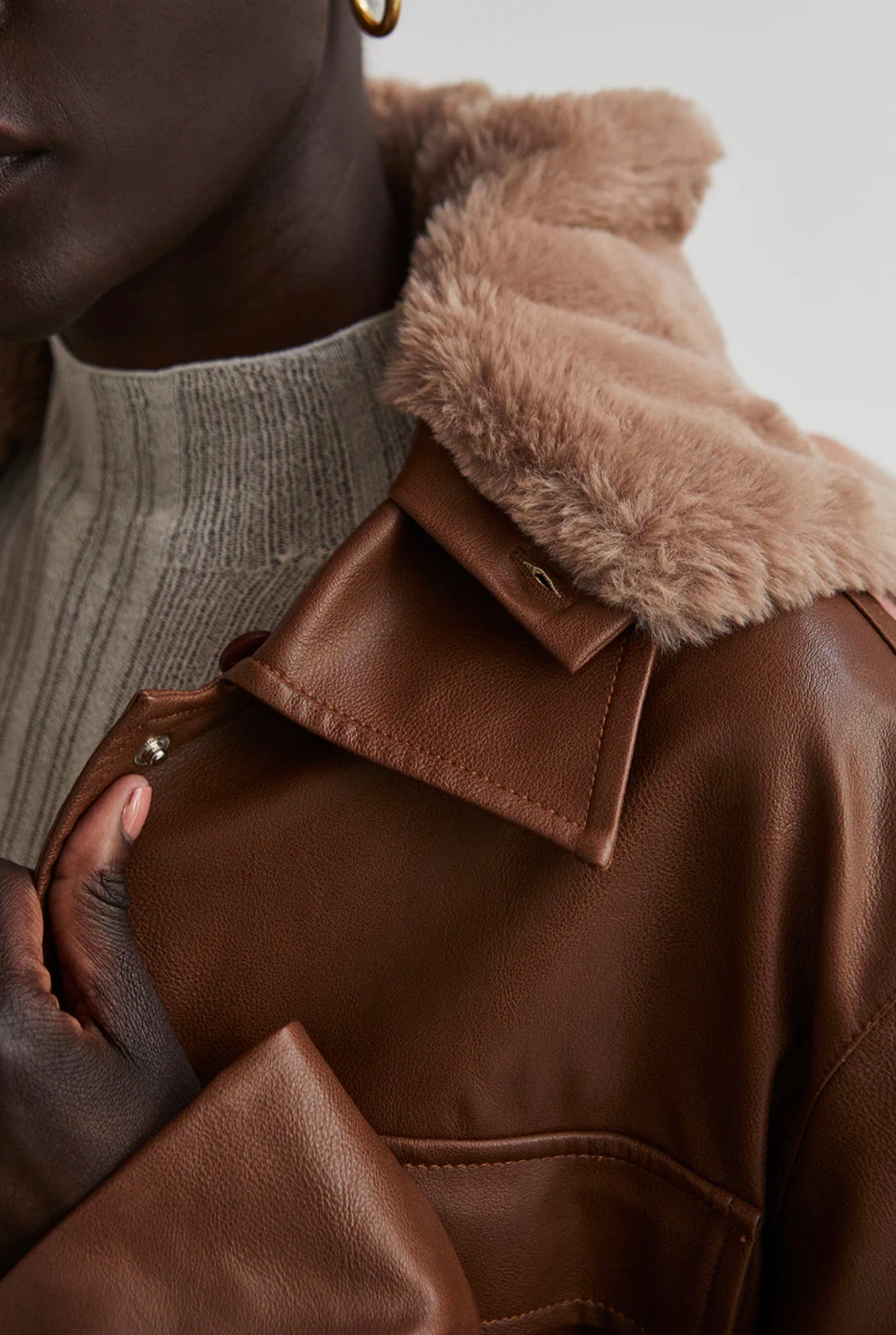 Anne Vegan Leather Jacket