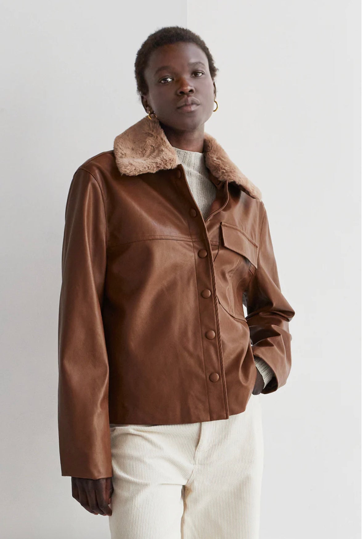 Anne Vegan Leather Jacket