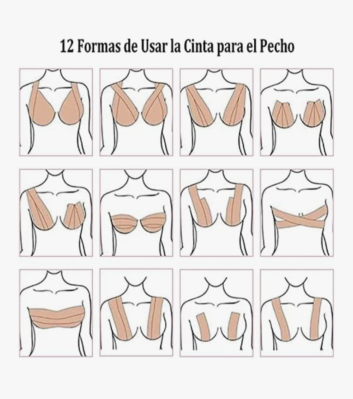 Boob tape + pezoneras desechables