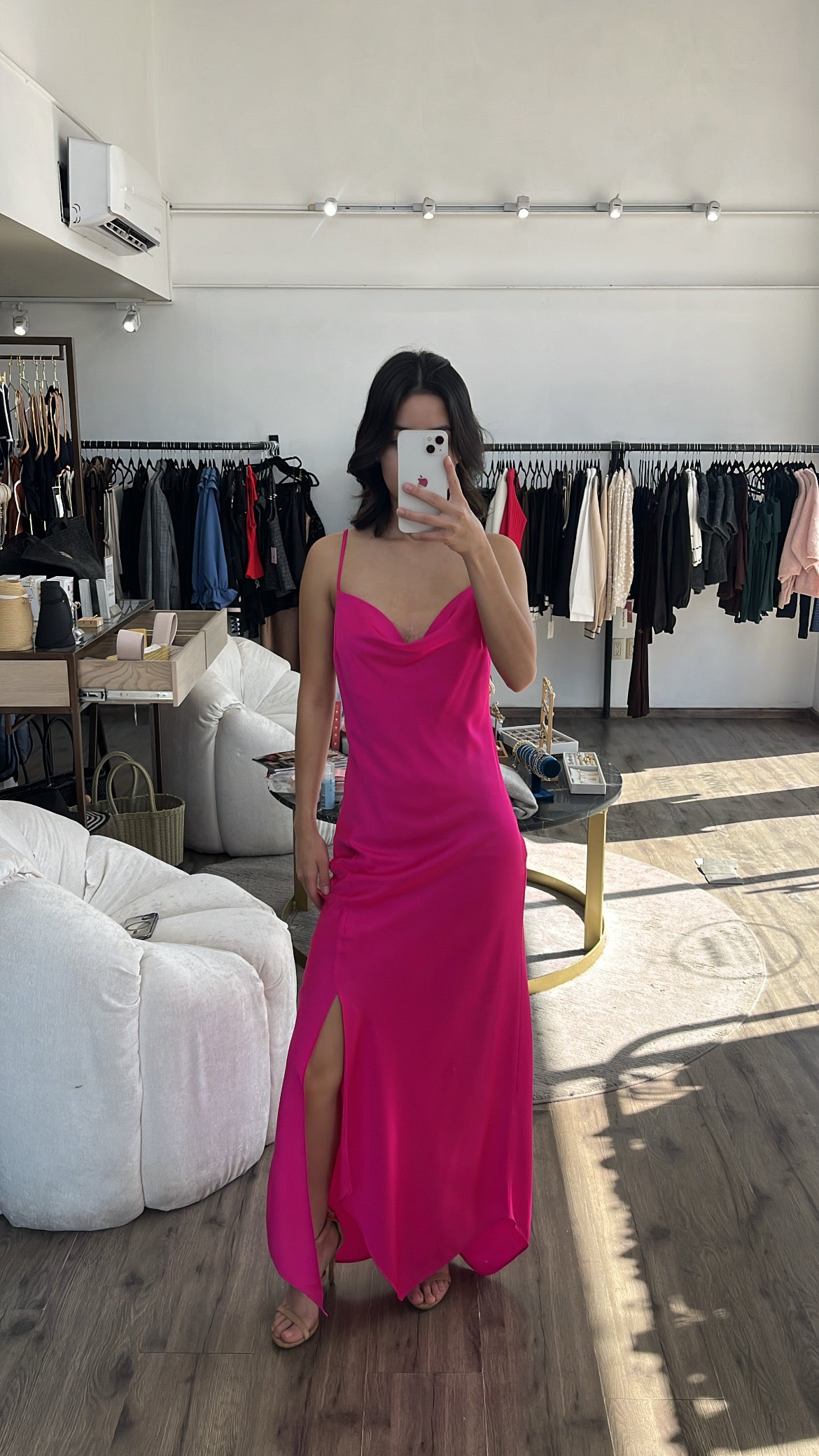 Simple pink dress