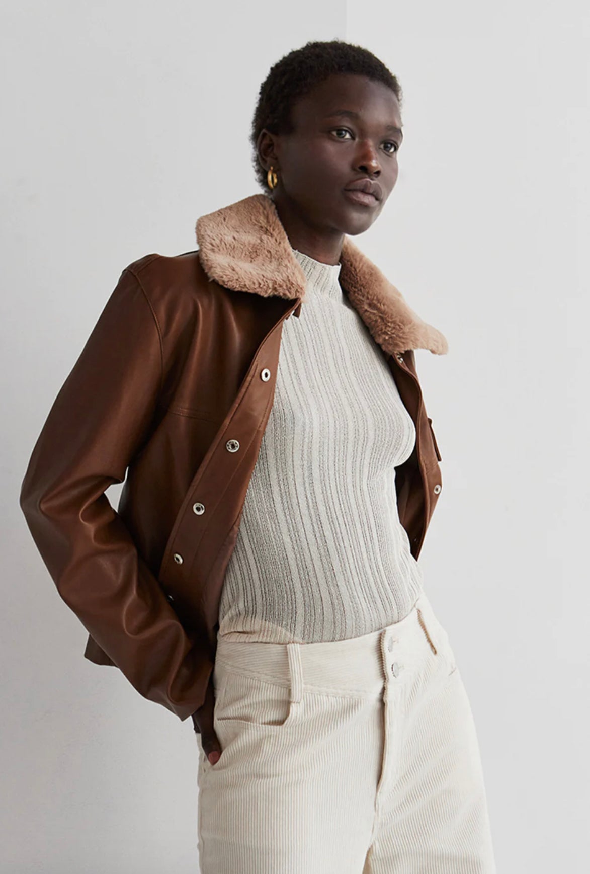 Anne Vegan Leather Jacket