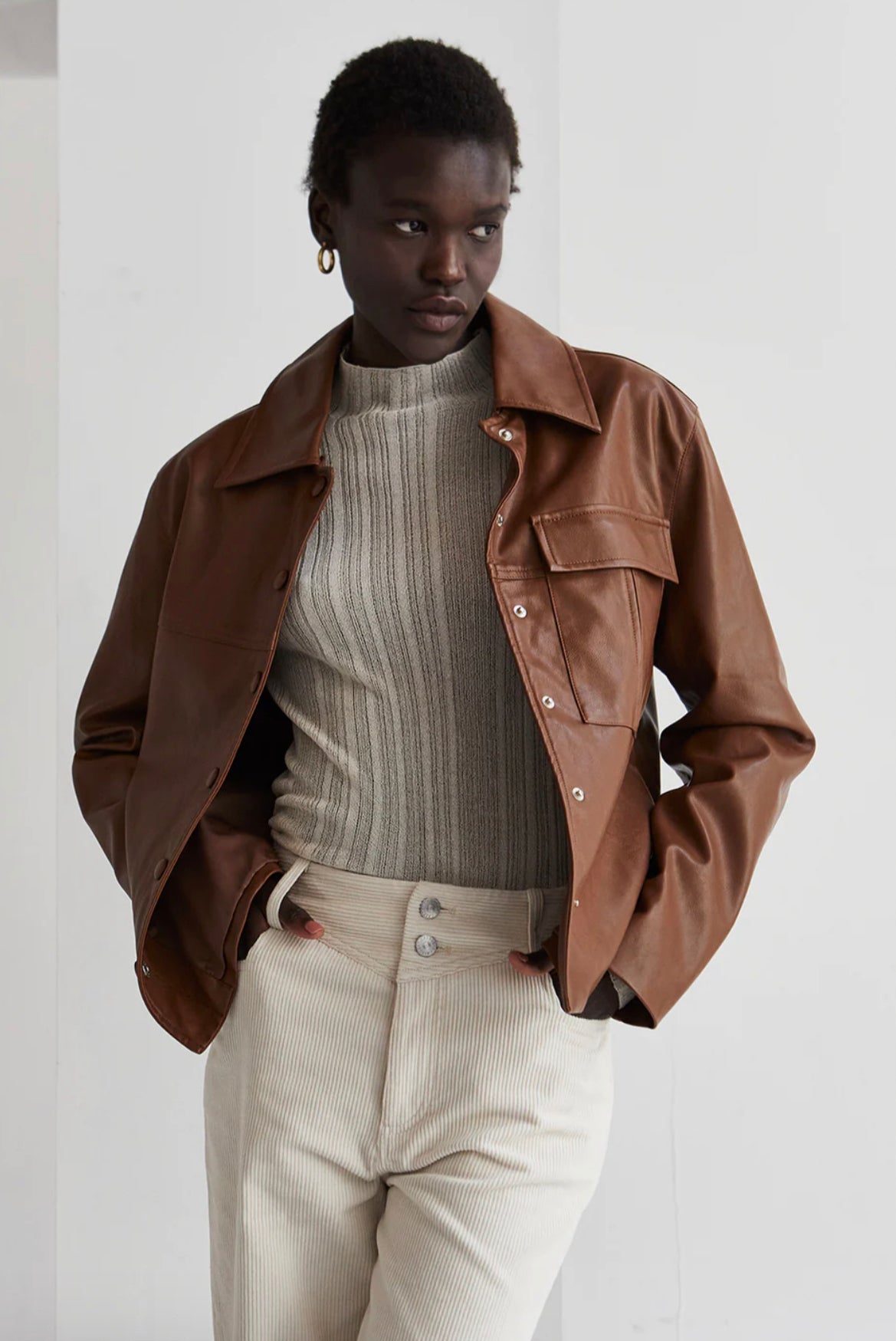 Anne Vegan Leather Jacket