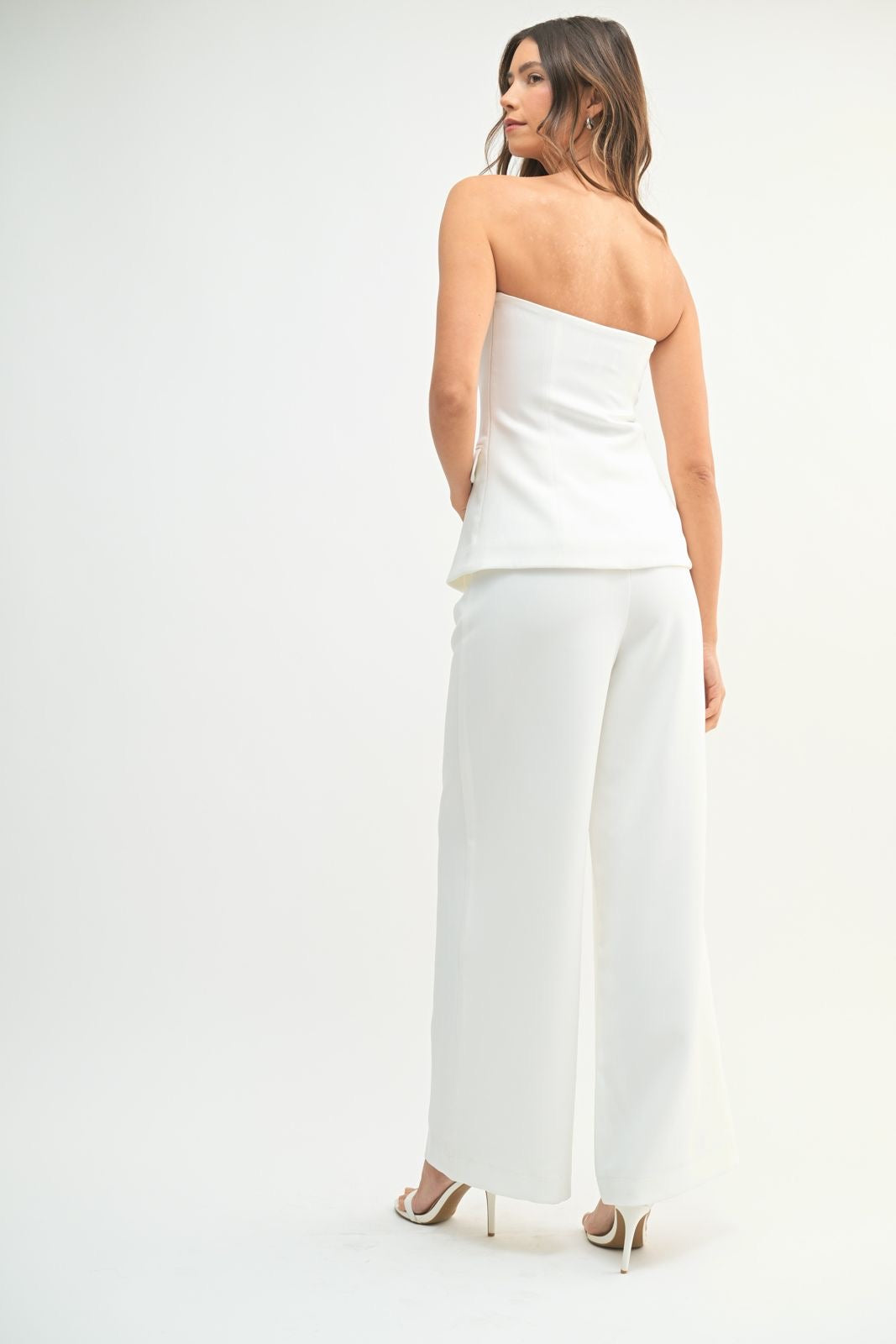 Sophie White Pants Set