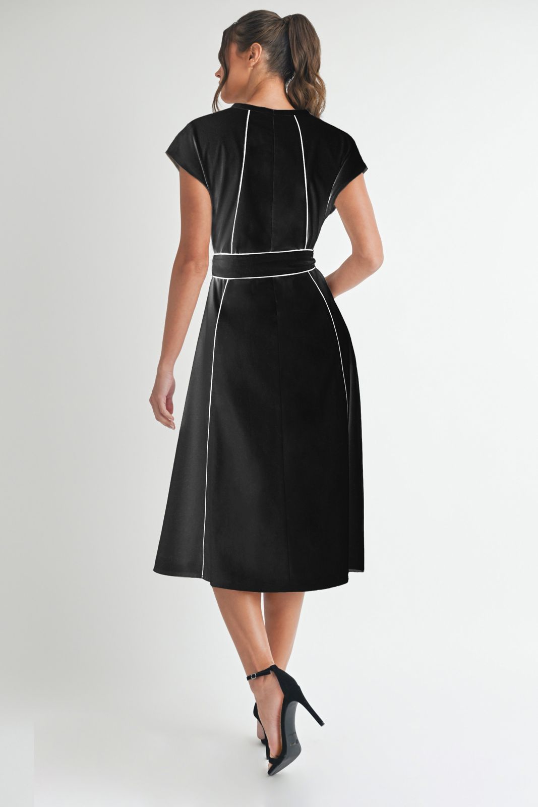 Ingrid Stripe Midi Dress