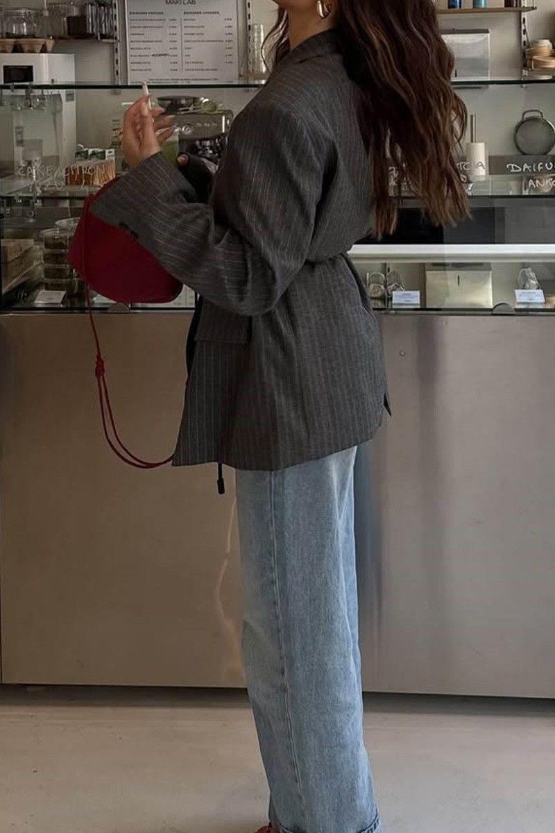 Loretta waist tie blazer