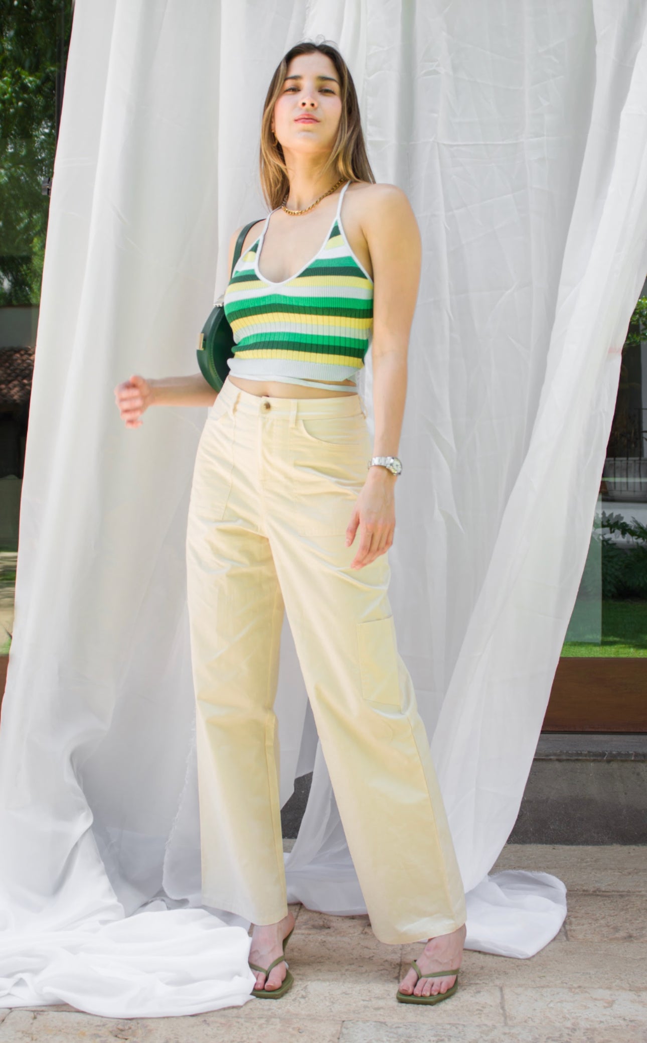 Green Combo Top