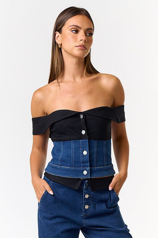 Cayetana Denim Set