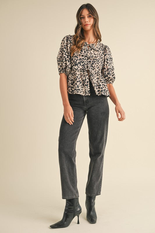 Vera Leopard Top