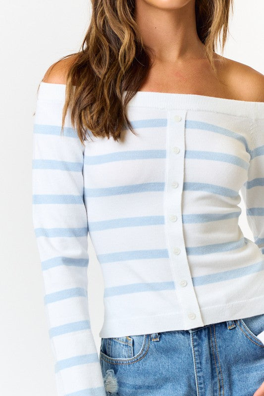 Off Shoulder Sweater