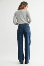 Mila high rise/ straight jeans