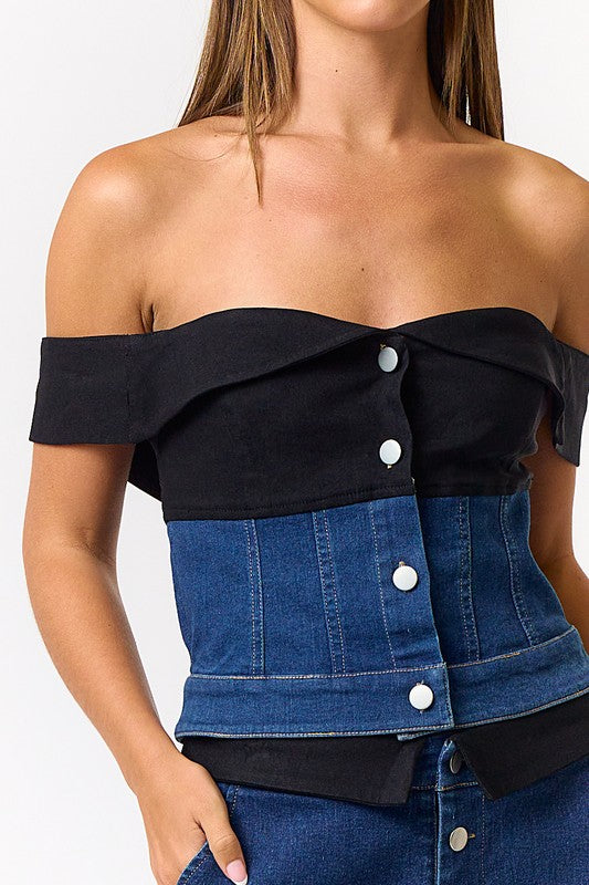 Cayetana Denim Set