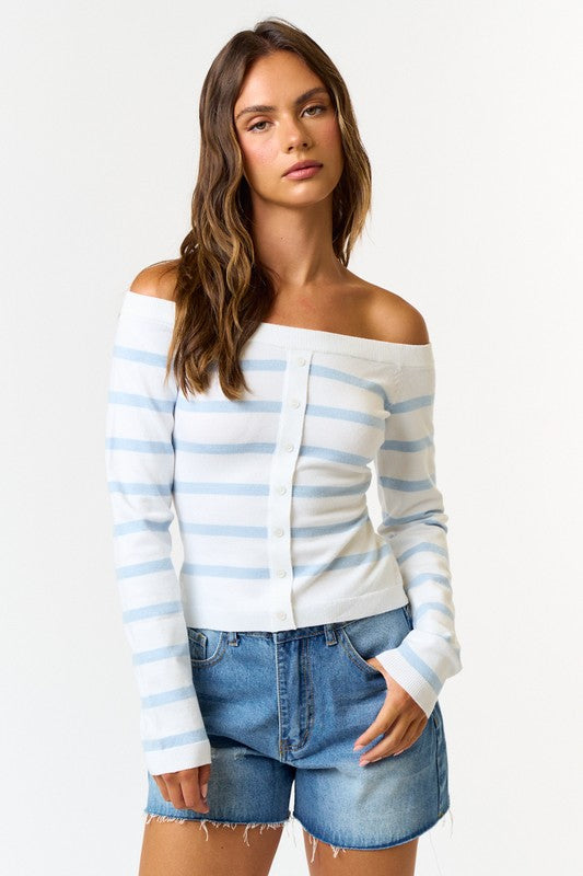 Off Shoulder Sweater