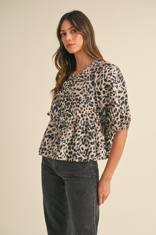 Vera Leopard Top