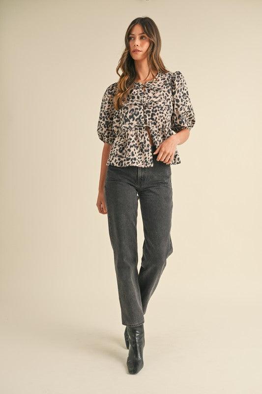 Vera Leopard Top