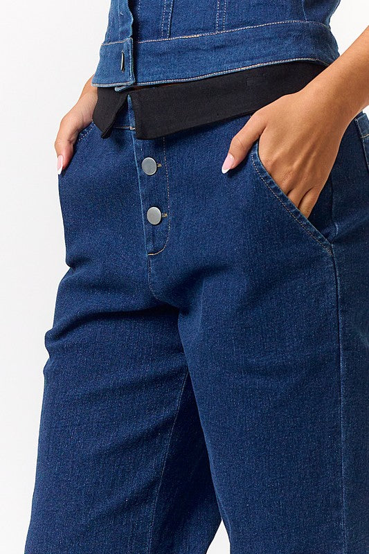 Cayetana Denim Set