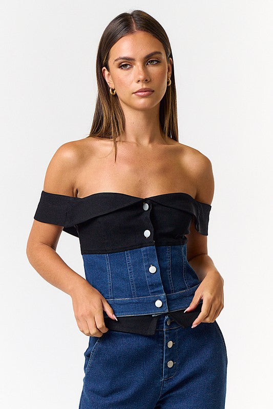 Cayetana Denim Set