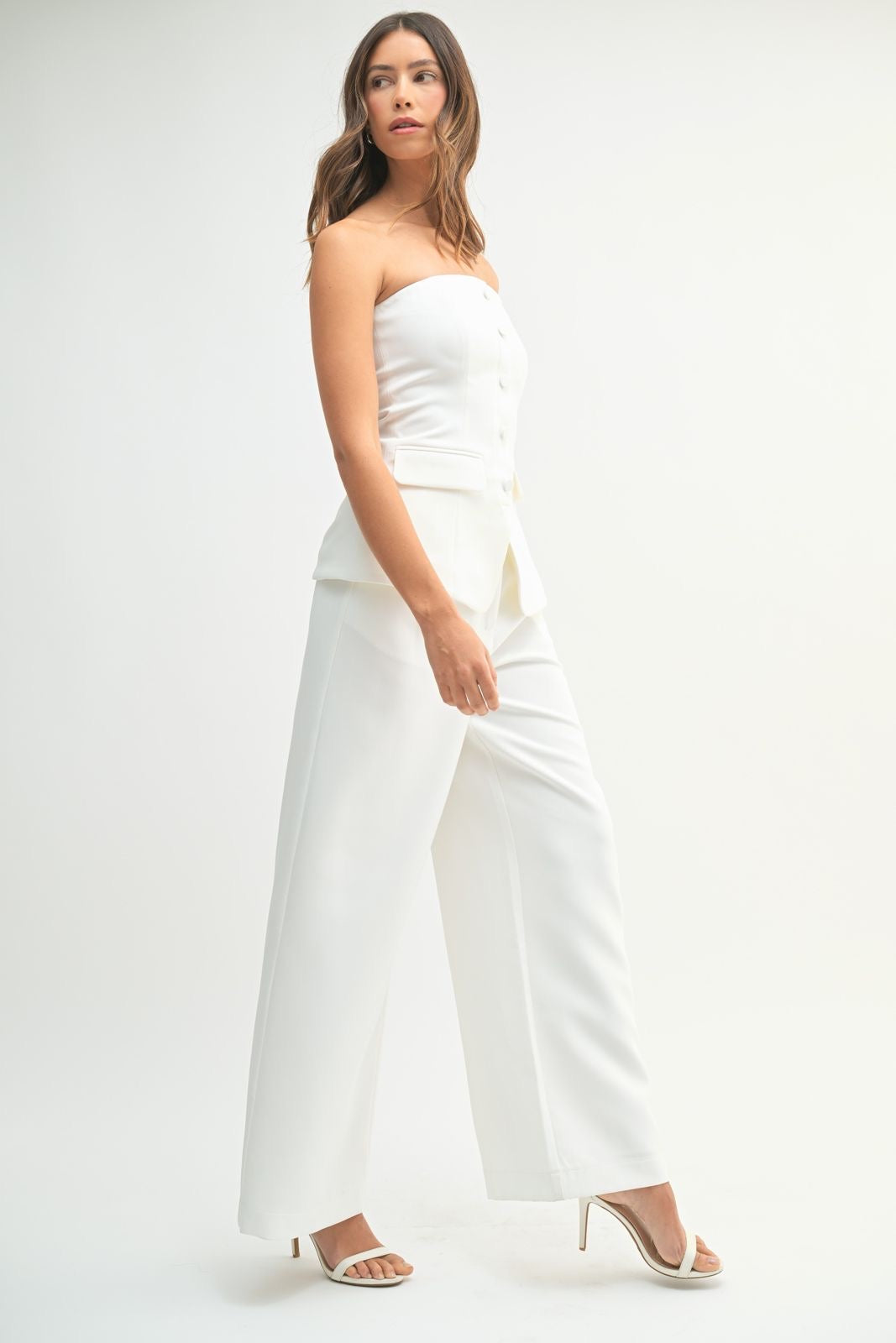 Sophie White Pants Set