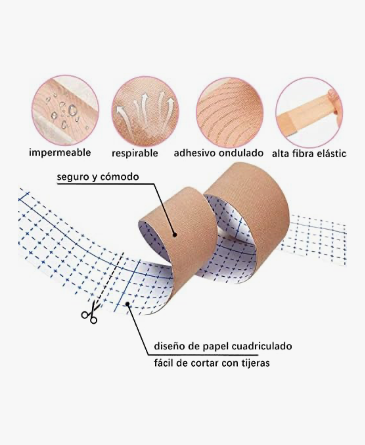 Boob tape + pezoneras desechables