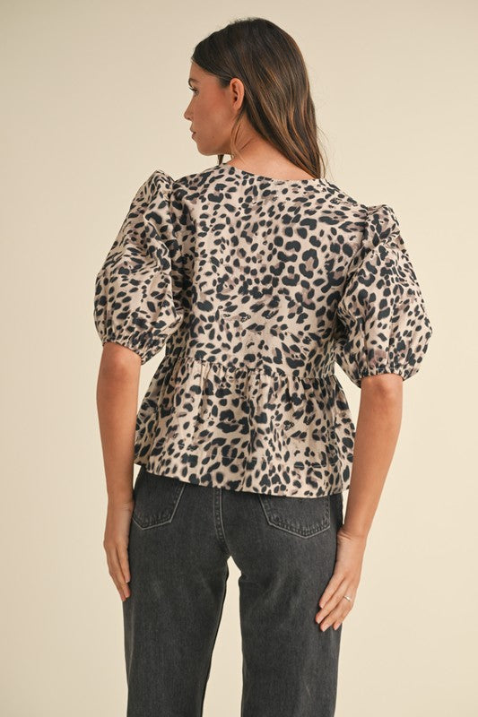 Vera Leopard Top