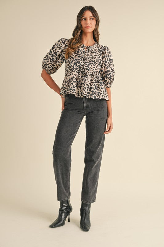 Vera Leopard Top