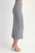 Shimmer midi skirt