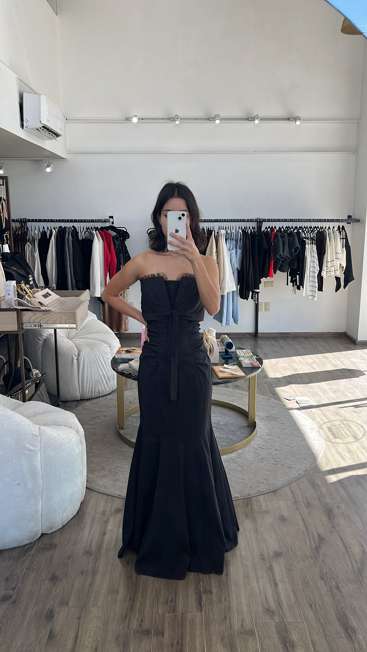 Vestido negro stretch