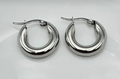 Aretes huggie plata