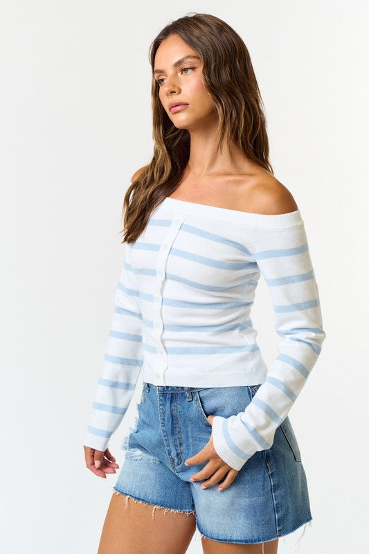 Off Shoulder Sweater