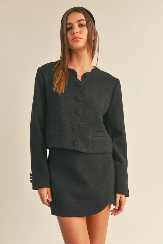 Capri Black Tweed Jacket