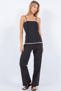 Contrast Pants