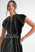 Ingrid Stripe Midi Dress