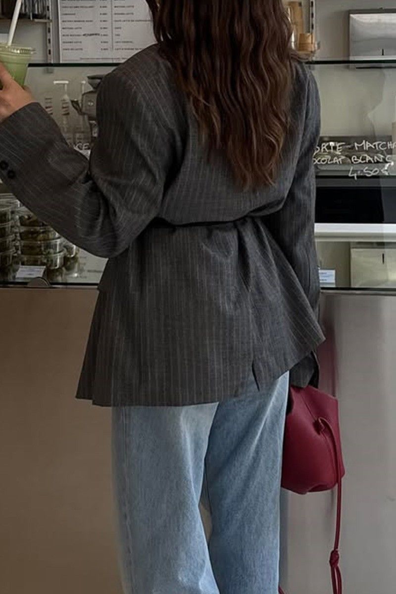 Loretta waist tie blazer