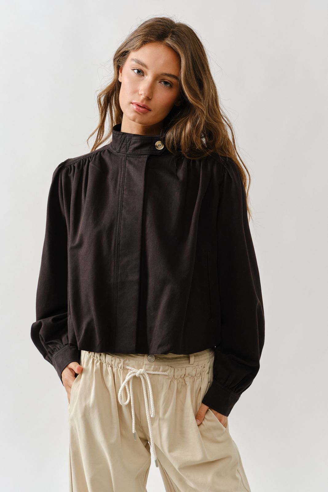 Emily ballon trench jacket