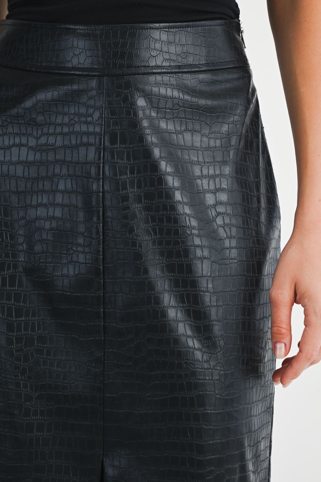Vanessa Leather Midi Skirt