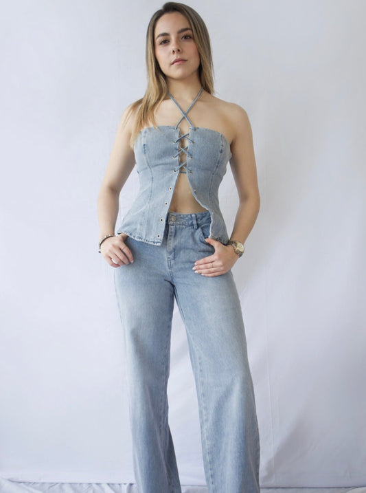 Gia Denim Top