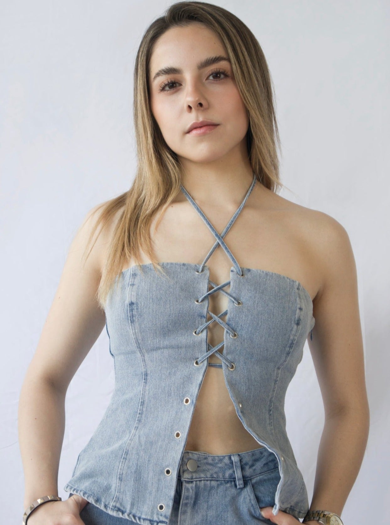 Gia Denim Top