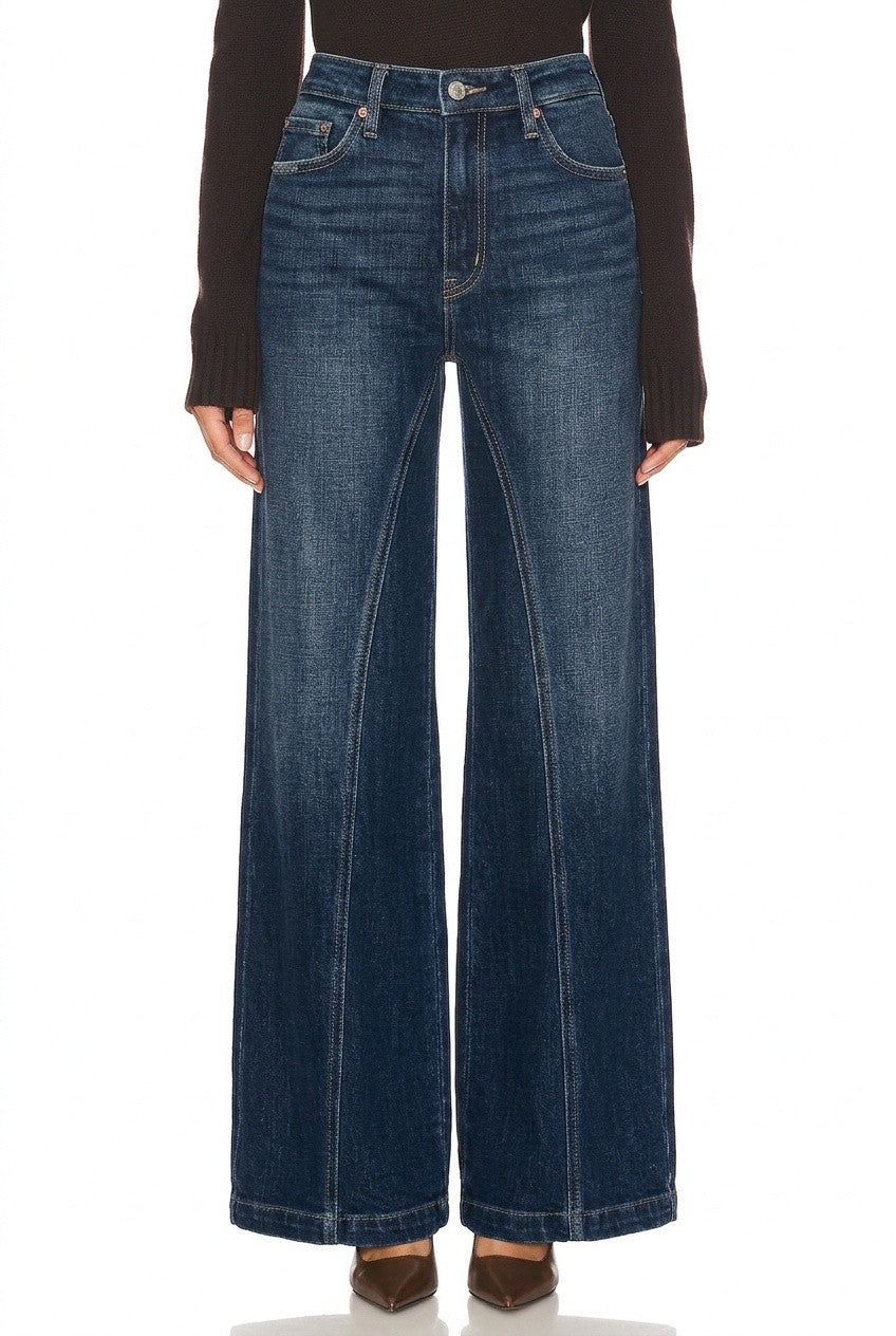 Flare high rise jeans