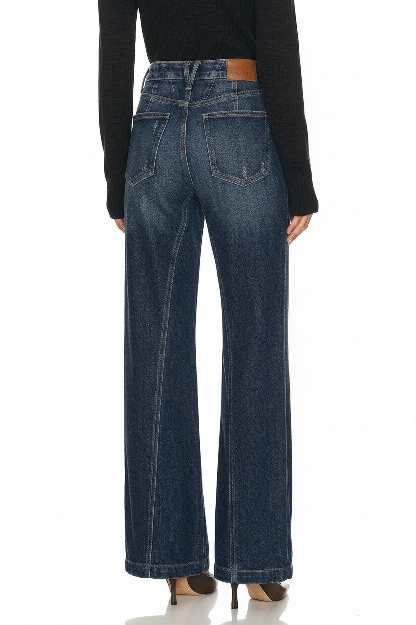 Flare high rise jeans