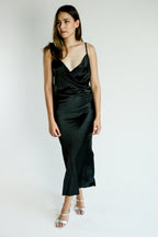 Satin Midi Dress
