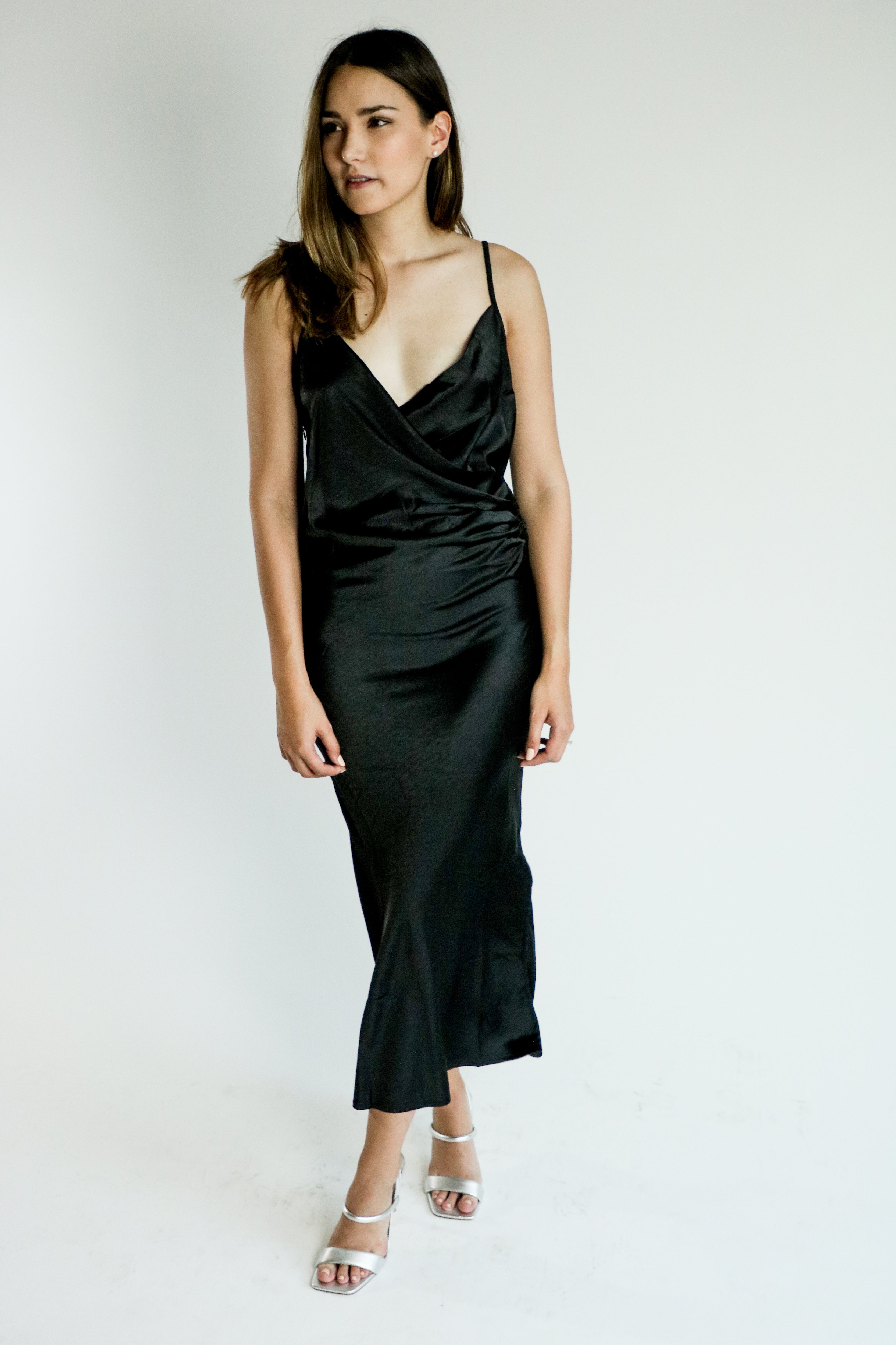 Satin Midi Dress